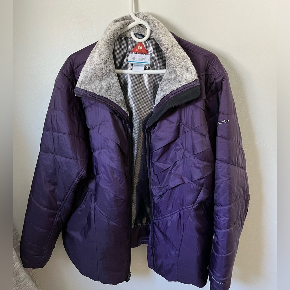 EUC purple pulse size Columbia Omni-Heat jacket